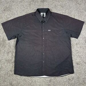 Dixxon The West End Shirt Mens 3X Black Button Down Short Sleeve Front Pocket